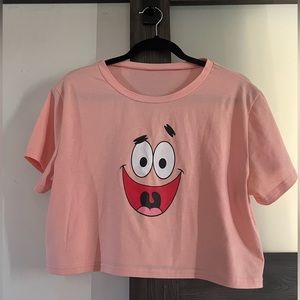 Patrick Star Crop Top, Size L